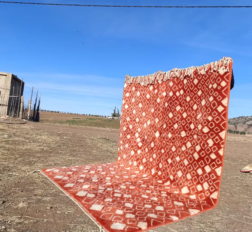 Tapis tissés à la main d’origine berbère